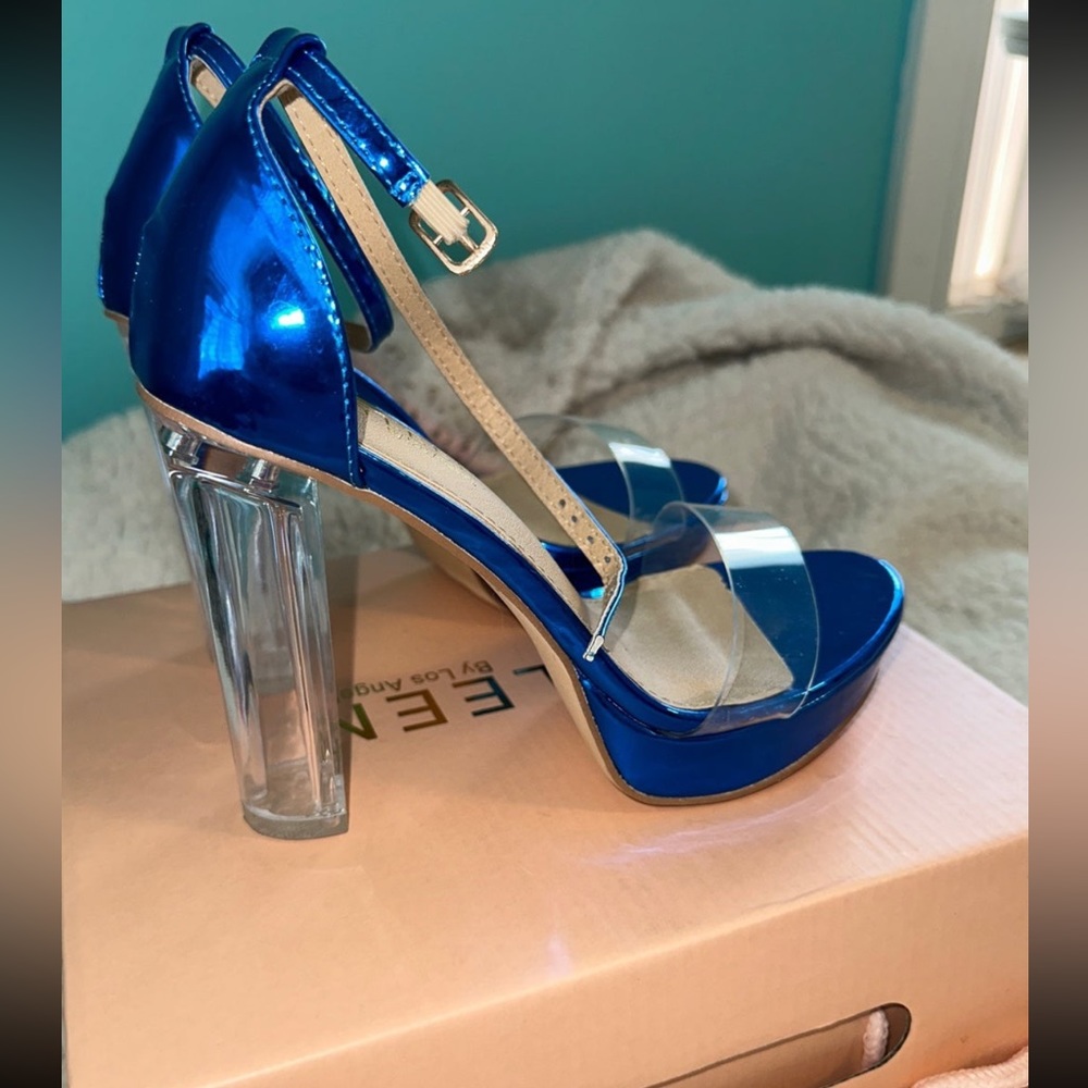 Forever Elegant Blue Heels